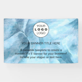 Zakelijke Logo Navy Blue Professional 5’ Spandoek