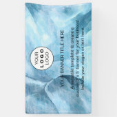 Zakelijke Logo Navy Blue Professional 5’ Spandoek (Verticaal)