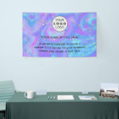 Zakelijke Logo Navy Blue Professional 5’ Spandoek (Beurs)