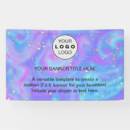 Zakelijke Logo Navy Blue Professional 5’ Spandoek