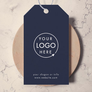Zakelijke Logo   Navy Blue Professioneel merk Cadeaulabel