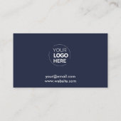 Zakelijke Logo Navy Star Professionele Bedrijf Klantenkaartje (Achterkant)