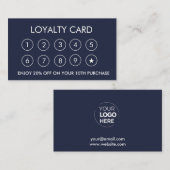 Zakelijke Logo Navy Star Professionele Bedrijf Klantenkaartje (Voorkant / Achterkant)