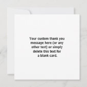 Zakelijke Logo of een Afbeelding en bewerkbare tek Bedankkaart (Achterkant)