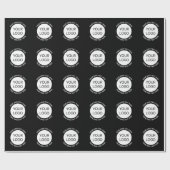 Zakelijke Logo of een Afbeelding en bewerkbare tek Cadeaupapier (Vlak)