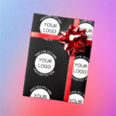 Zakelijke Logo of een Afbeelding en bewerkbare tek Cadeaupapier