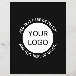 Zakelijke Logo of een Afbeelding en bewerkbare tek Flyer
