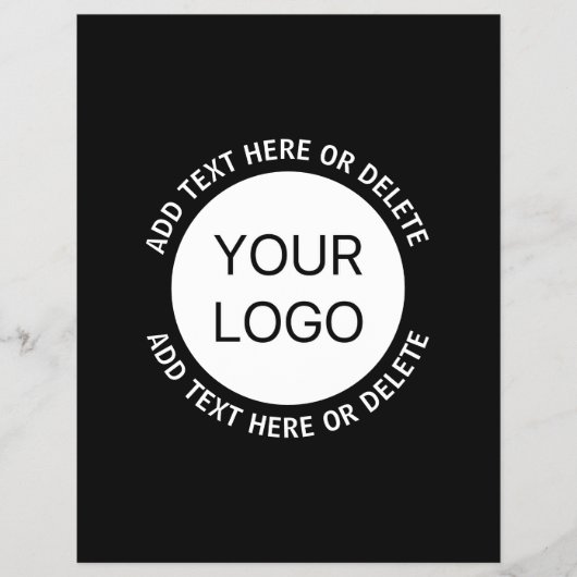 Zakelijke Logo of een Afbeelding en bewerkbare tek Flyer (Voorkant)