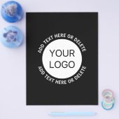 Zakelijke Logo of een Afbeelding en bewerkbare tek Flyer (Enkel)