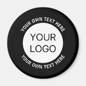 Zakelijke Logo of een Afbeelding en bewerkbare tek Magneet (Voorkant)