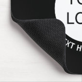 Zakelijke Logo of een Afbeelding en bewerkbare tek Muismat (Hoek)