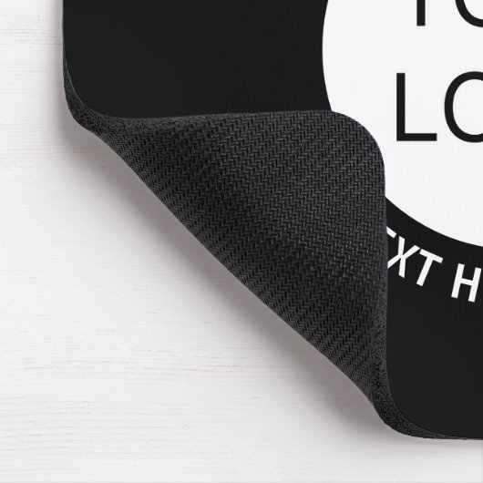 Zakelijke Logo of een Afbeelding en bewerkbare tek Muismat (Hoek)