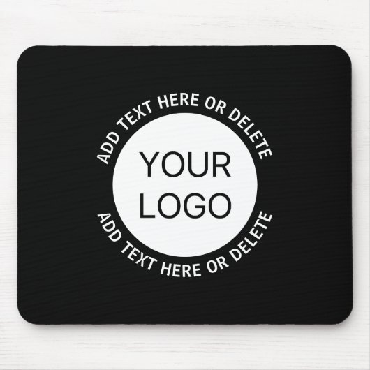 Zakelijke Logo of een Afbeelding en bewerkbare tek Muismat (Voorkant)