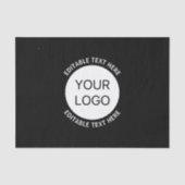 Zakelijke Logo of een Afbeelding en bewerkbare tek Tissuepapier (Voorkant)