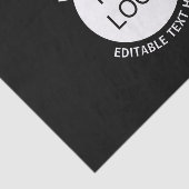 Zakelijke Logo of een Afbeelding en bewerkbare tek Tissuepapier (Detail)