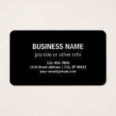 Zakelijke Logo of een Afbeelding en bewerkbare tek Visitekaartje (Achterkant)