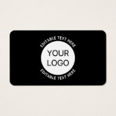 Zakelijke Logo of een Afbeelding en bewerkbare tek Visitekaartje (Voorkant)