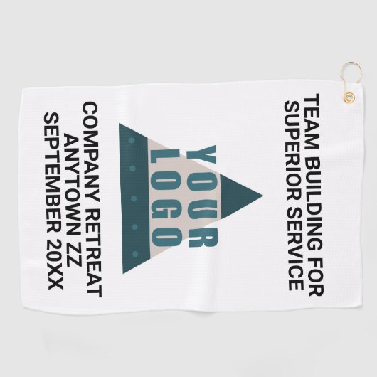 Zakelijke Logo- of fotopromotieteams Golfhanddoek (Horizontaal)