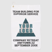 Zakelijke Logo- of fotopromotieteams Golfhanddoek (Voorkant)