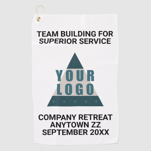 Zakelijke Logo- of fotopromotieteams Golfhanddoek (Voorkant)