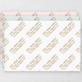 Zakelijke logo of gouden tekst Bedrijfsmerk Christ Tissuepapier