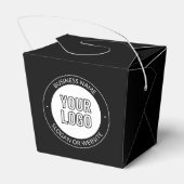 Zakelijke Logo of ontwerp & bewerkbare tekst Sjabl Bedankdoosjes (Achterkant)