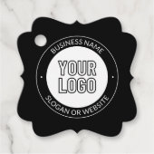 Zakelijke Logo of ontwerp & bewerkbare tekst Sjabl Bedankjes Labels (Voorkant)