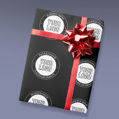 Zakelijke Logo of ontwerp & bewerkbare tekst Sjabl Cadeaupapier