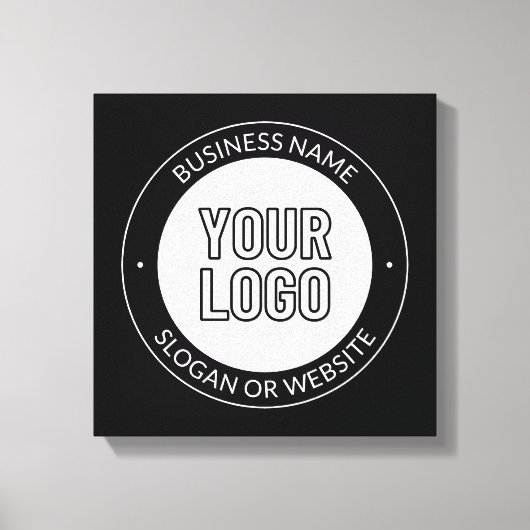 Zakelijke Logo of ontwerp & bewerkbare tekst Sjabl Canvas Afdruk (Voorkant)