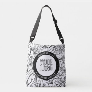Zakelijke Logo of ontwerp & bewerkbare tekst Sjabl Crossbody Tas