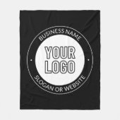 Zakelijke Logo of ontwerp & bewerkbare tekst Sjabl Fleece Deken (Voorkant)