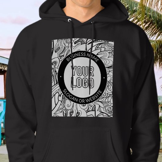 Zakelijke Logo of ontwerp & bewerkbare tekst Sjabl Hoodie