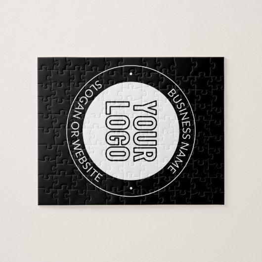 Zakelijke Logo of ontwerp & bewerkbare tekst Sjabl Legpuzzel (Horizontaal)