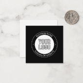 Zakelijke Logo of ontwerp & bewerkbare tekst Sjabl Notitiekaartje (Voorkant / Achterkant in situ)