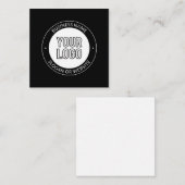 Zakelijke Logo of ontwerp & bewerkbare tekst Sjabl Notitiekaartje (Voorkant / Achterkant)