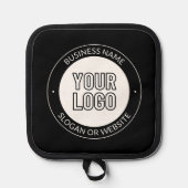 Zakelijke Logo of ontwerp & bewerkbare tekst Sjabl Pannenlap (Voorkant)