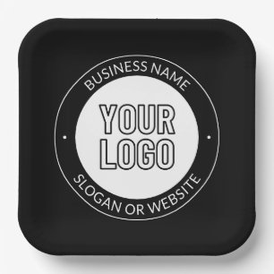 Zakelijke Logo of ontwerp & bewerkbare tekst Sjabl Papieren Bordje