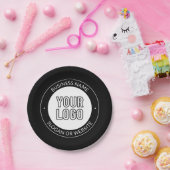 Zakelijke Logo of ontwerp & bewerkbare tekst Sjabl Papieren Bordje (Feest)