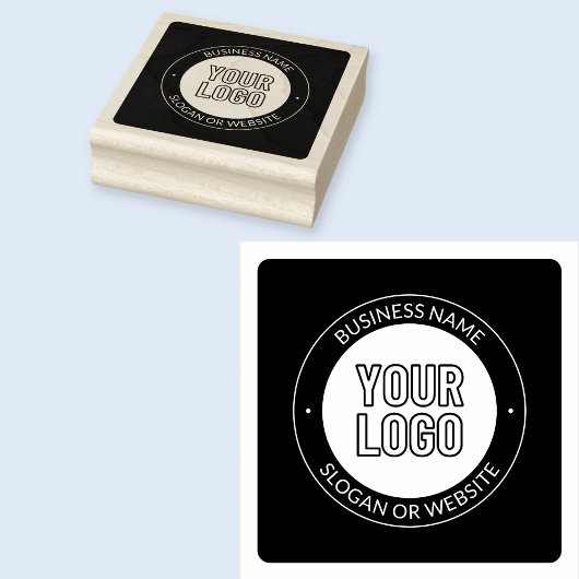 Zakelijke Logo of ontwerp & bewerkbare tekst Sjabl Rubberstempel