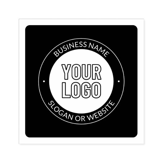 Zakelijke Logo of ontwerp & bewerkbare tekst Sjabl Rubberstempel (Afrduk)