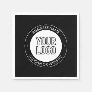 Zakelijke Logo of ontwerp & bewerkbare tekst Sjabl Servet