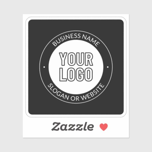 Zakelijke Logo of ontwerp & bewerkbare tekst Sjabl Sticker (Vel)