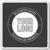 Zakelijke Logo of ontwerp & bewerkbare tekst Sjabl Sticker (Voorkant)