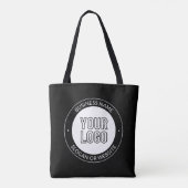 Zakelijke Logo of ontwerp & bewerkbare tekst Sjabl Tote Bag (Achterkant)