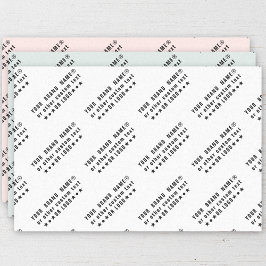 Zakelijke logo of zwarte tekst Bedrijf aangepaste Tissuepapier