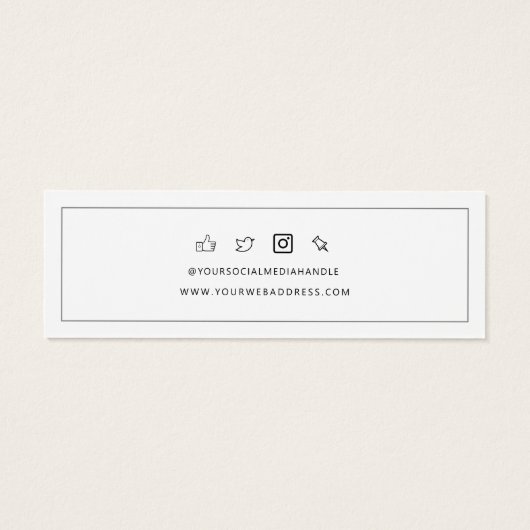 Zakelijke Logo Oorknopjes Display Kaart (Achterkant)