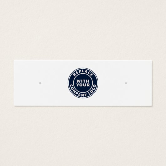 Zakelijke Logo Oorknopjes Display Kaart (Voorkant)