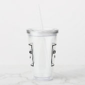 Zakelijke Logo op Acryl Tumbler Acryl Drinkbeker (Links)
