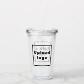 Zakelijke Logo op Acryl Tumbler Acryl Drinkbeker (Achterkant)