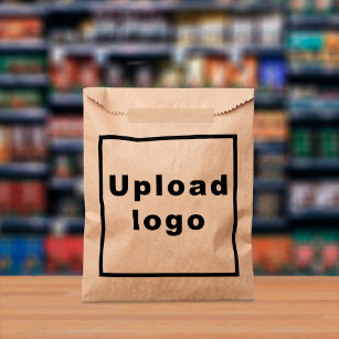 Zakelijke Logo op bruin papier tas Bedankzakje